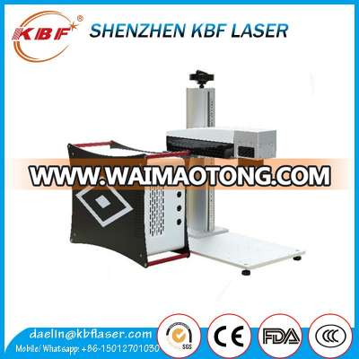 Black Frame Mini Fiber Laser Printer on Chair Logo