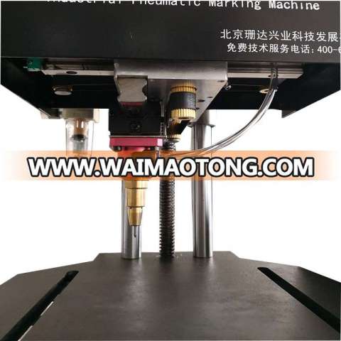 Metal nameplates dot peen marking machine,desktop touch screen pneumatic vin number engraving marker machine